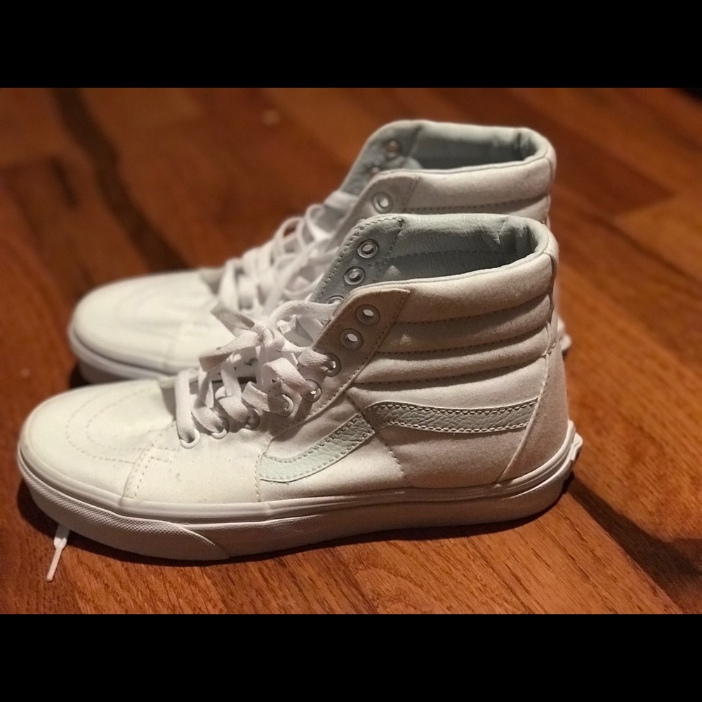 white high top vans